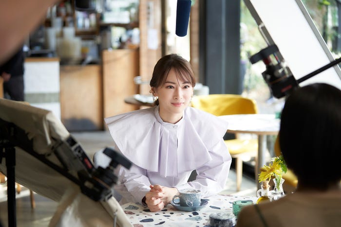 北川景子/CM「信じられる」篇メイキングより(提供写真)