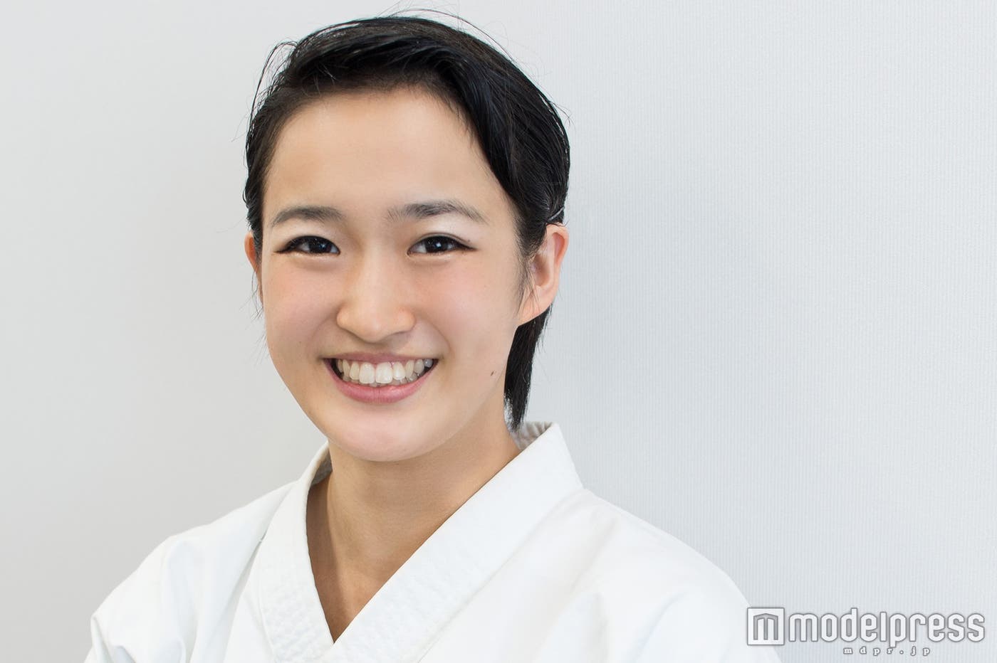 常に笑顔の清水選手(C)モデルプレス