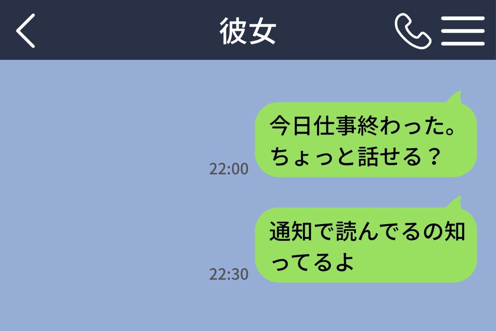 既読がつかない30分、ロック画面の向こうの彼女に俺が送ってしまった本音