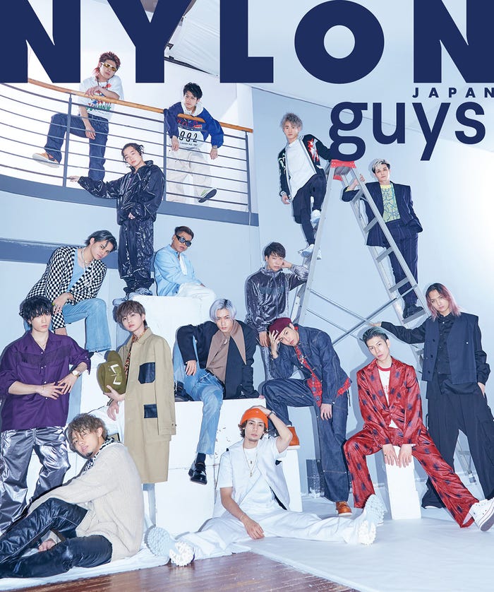 「NYLON guys」4月号(カエルム、2月26日発売)表紙:THE RAMPAGE from EXILE TRIBE(C)NYLON JAPAN