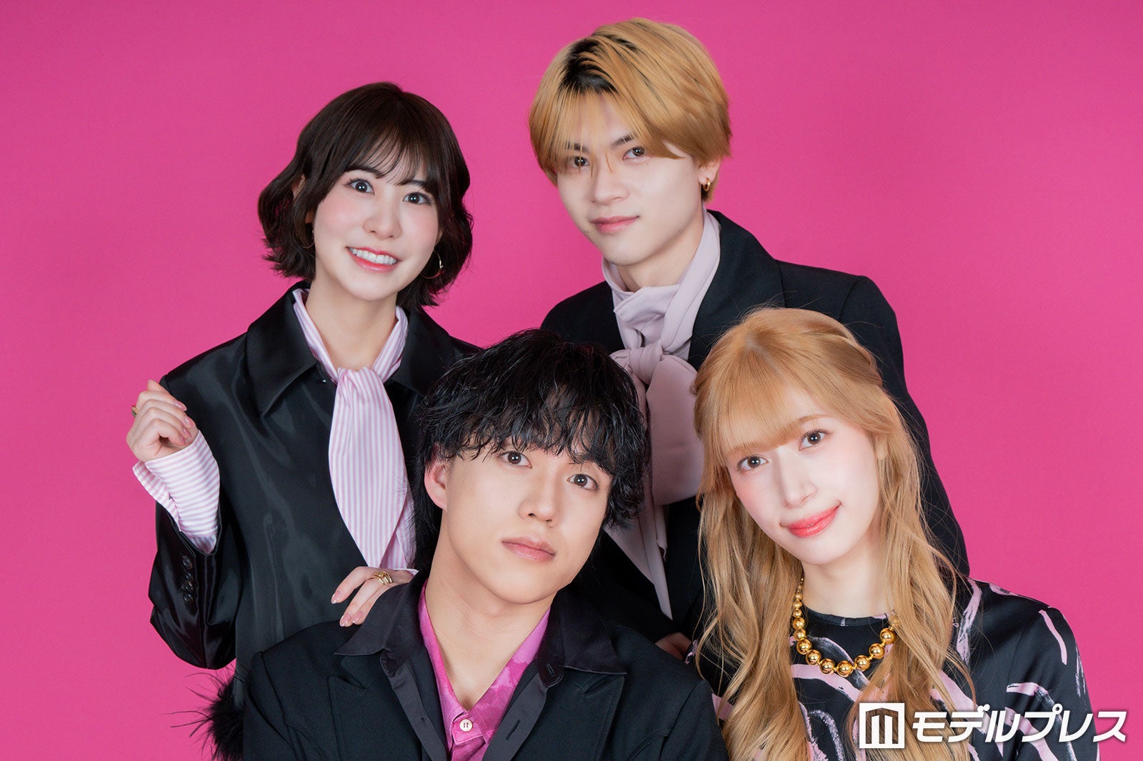 モデルプレス読者モデル（左上から時計回りに）竹田えみり、橘大地、ARISA、Keishi（C）モデルプレス