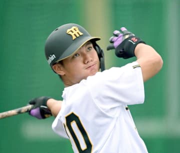 阪神・西純の覚悟 野手転向発表から120日「野手は数こなさないと」バット振りまくる 目標まずは「支配下」