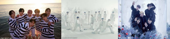 ENHYPEN、SEVENTEEN、TOMORROW X TOGETHER(提供写真)
