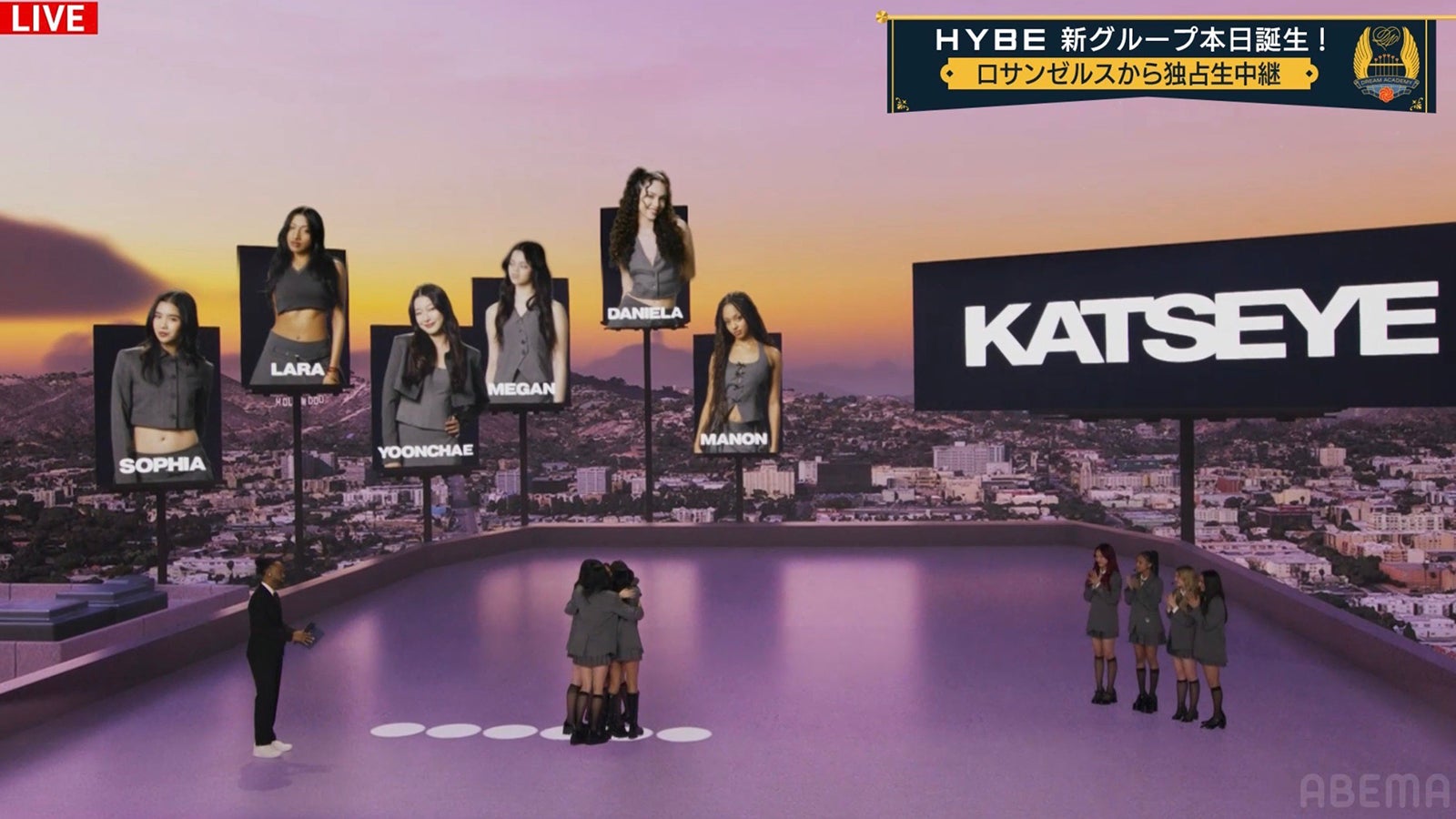 「The Debut：Dream Academy」ライブフィナーレの様子（C）HYBE x Geffen Records