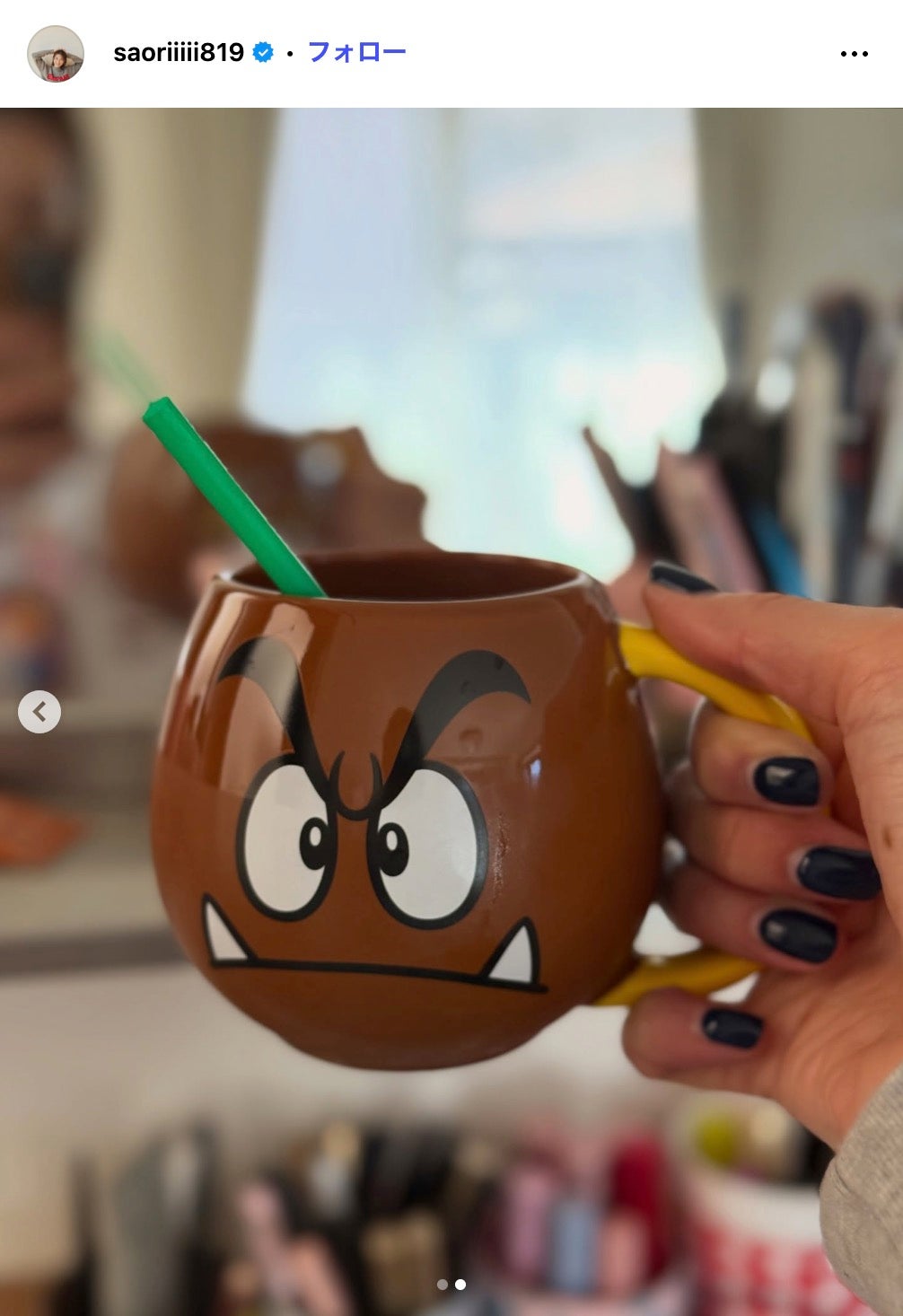 クリボーマグカップ／木村沙織Instagramより