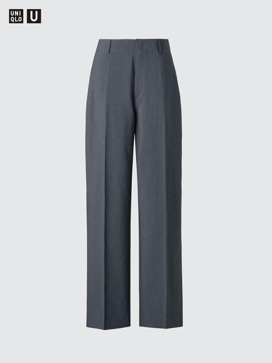 ユニクロのハイライズストレートパンツ