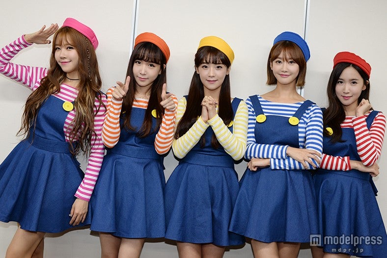 CRAYON POP（左から）エリン、ウェイ、ソユル、グンミ、チョア