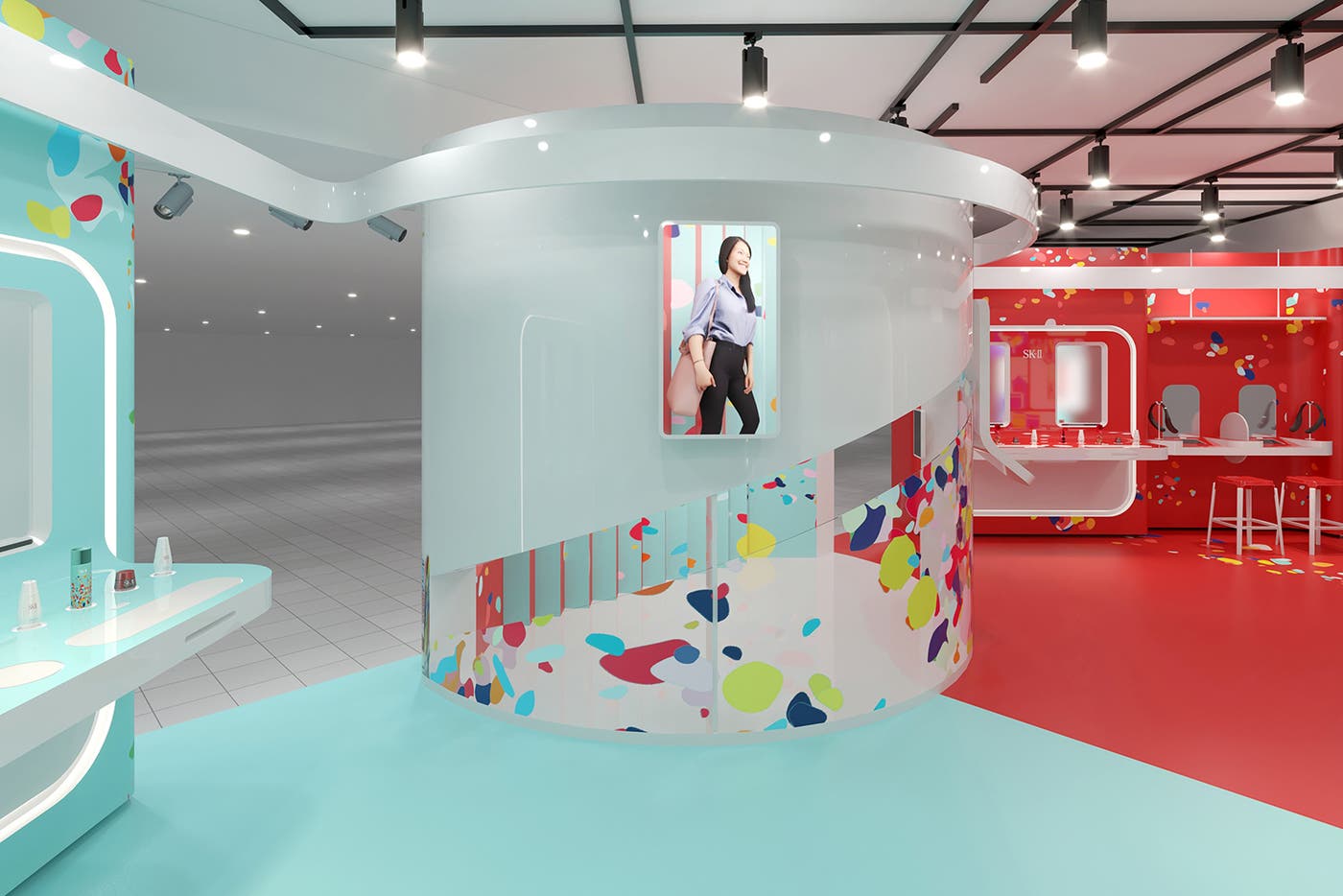 180度の動画撮影ができるセルフィーブース ※イメージ画像