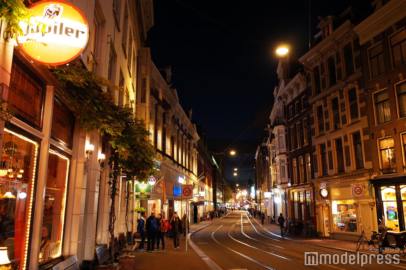 夜のアムステルダム（C）モデルプレス