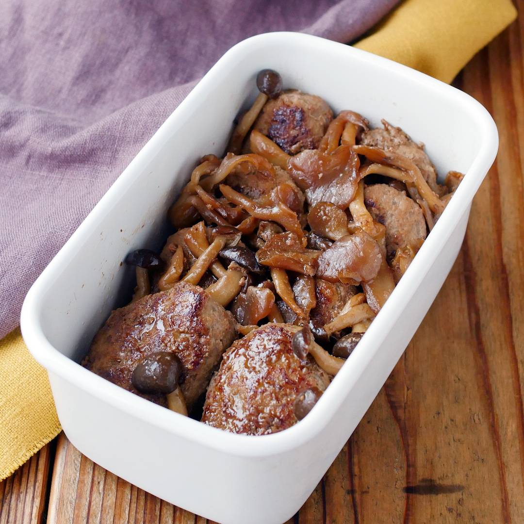 【作り置き】きのこソースの和風ハンバーグ