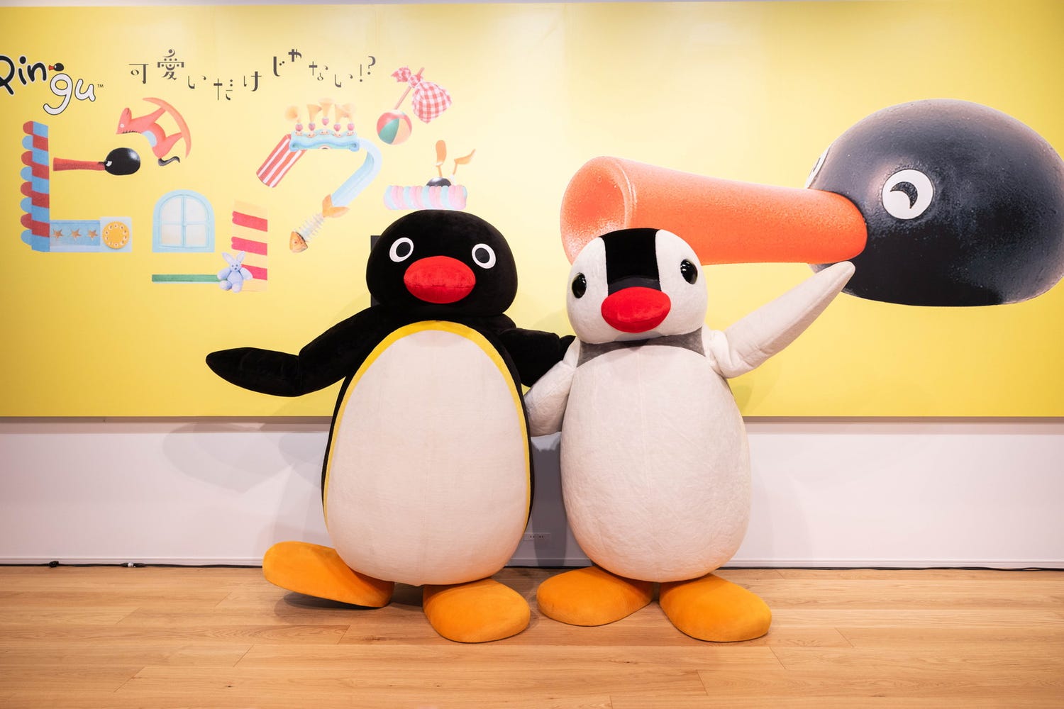 有楽町で「可愛いだけじゃない!?ピングー展」開幕、貴重なクレイモデルや資料展示で魅力を再発見