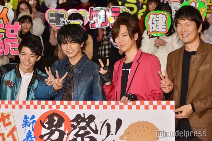 (左から)岸優太、中島健人、DAIGO、丸山智己(C)モデルプレス