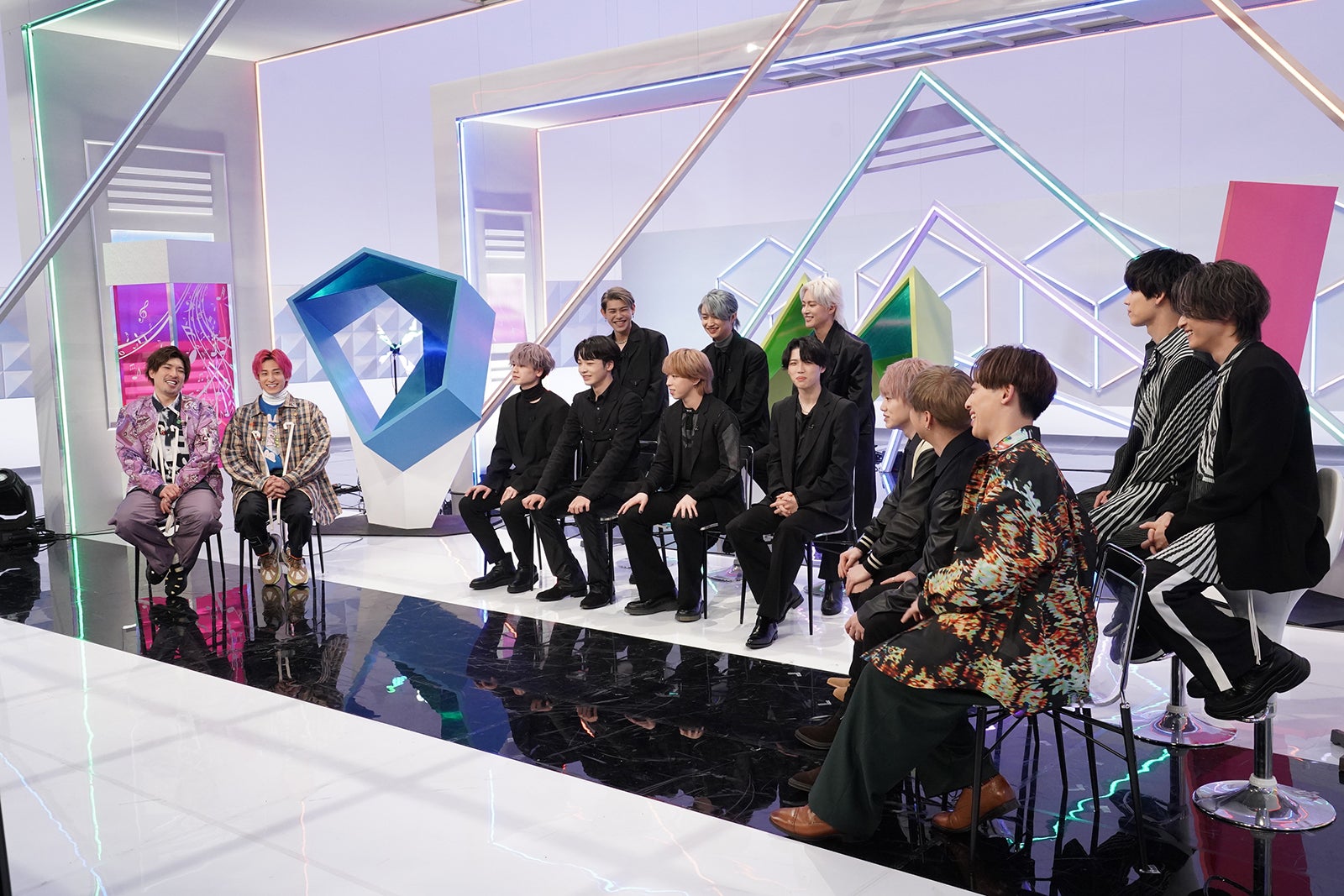 （左から）EXIT、BE:FIRST、Da-iCE （C）日本テレビ