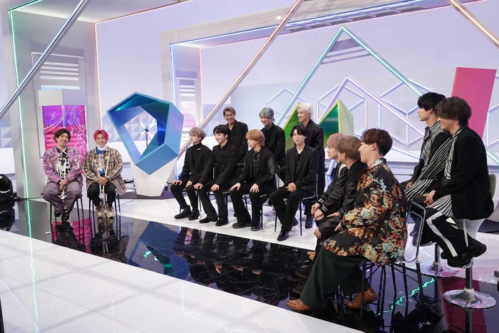 (左から)EXIT、BE:FIRST、Da-iCE (C)日本テレビ