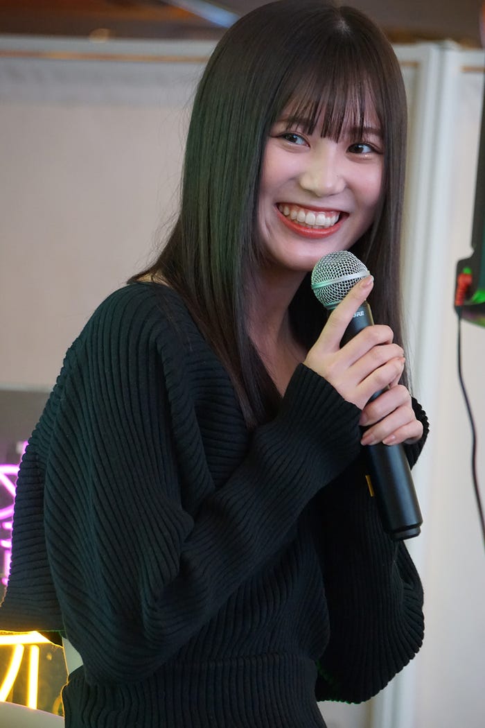 三原羽衣「花束とオオカミちゃんには騙されない」第1話先行試写会(C)AbemaTV, Inc.