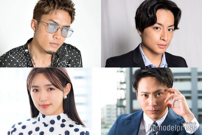 (左上から)数原龍友、白濱亜嵐(左下から)山口乃々華、山下健二郎 (C)モデルプレス