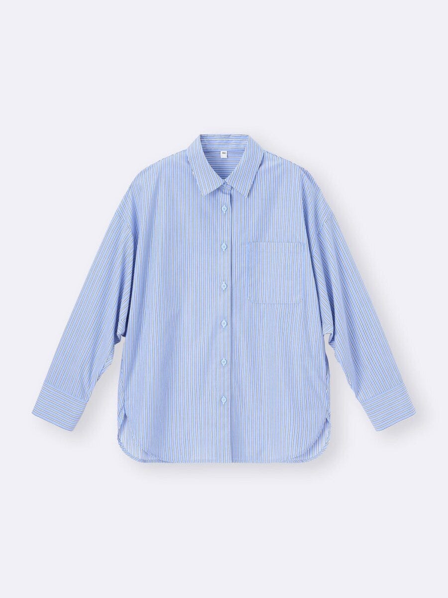 ドルマンスリーブストライプシャツ／63