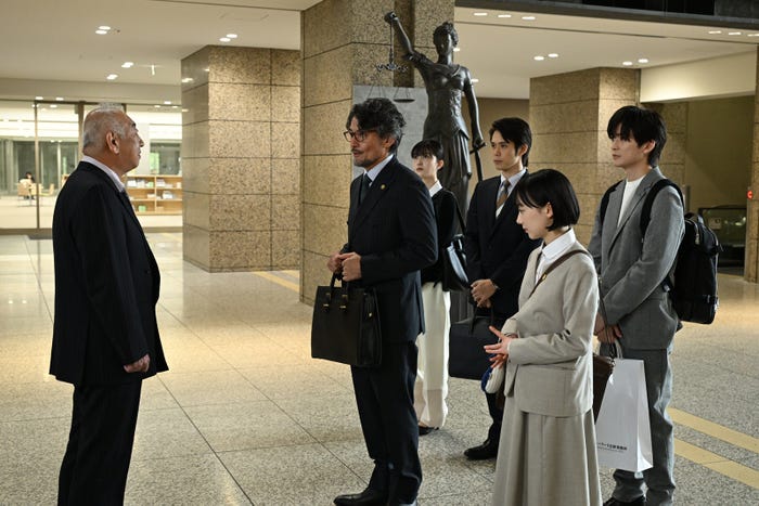 谷川昭一朗、山口馬木也、久保史緒里、細田佳央太、芦田愛菜、高橋文哉「南田南弁護士は天才肌」第2話(C)カンテレ・フジテレビ