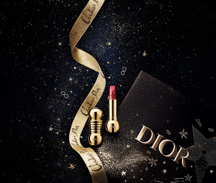 「ディオリフィック ベルベット タッチ リップスティック」/「クリスマス コレクション2020<ゴールデン ナイツ>」メインビジュアル(提供写真)