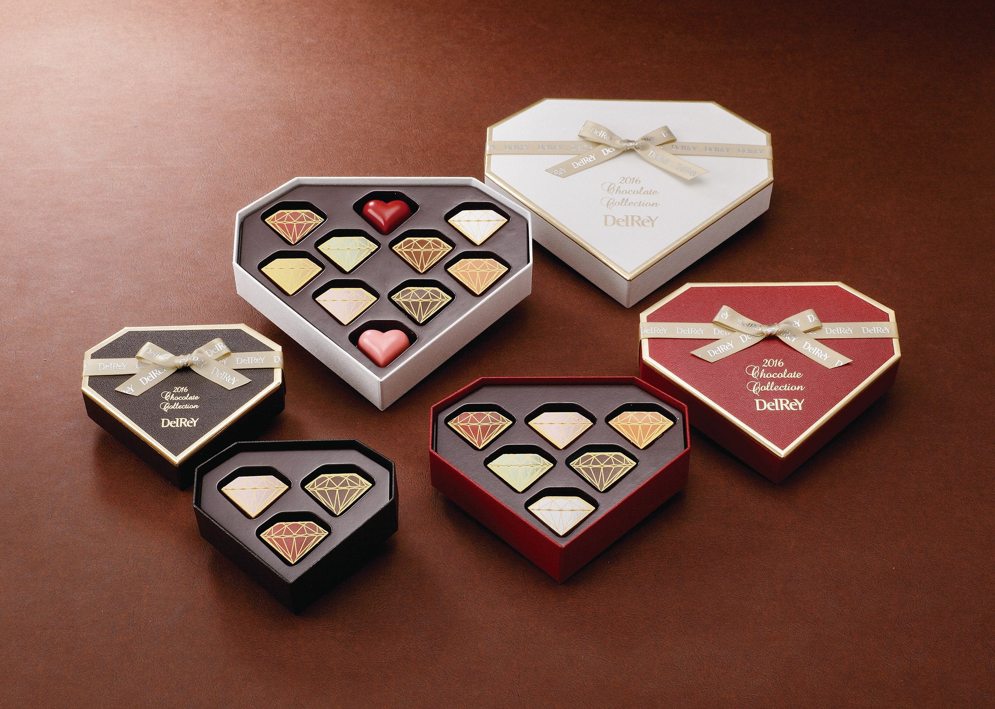 「デルレイ　ダイヤモンドBOX」3個入り1,944円（税込）、6個入り3,564円（税込）、10個入り5,616円（税込）／画像提供：デルレイ・ジャパン株式会社
