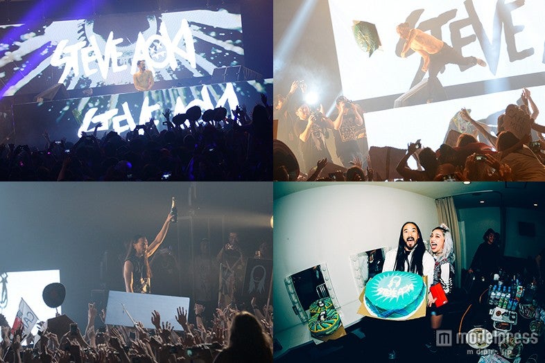 スーパーセレブDJスティーヴ・アオキ、観客と“ケーキまみれ”のクレイジーなパフォーマンス披露