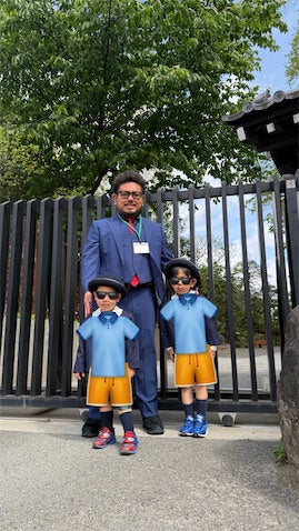 鬼越トマホーク・金ちゃん、次男の入園式写真が「イカツイ！」