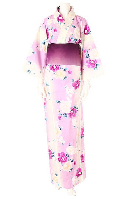 椿紋調浴衣4点セット「fifth」5,900円（税抜）／画像提供：fifth