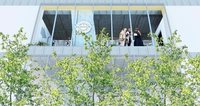 SWITCH BAR 梅田茶屋町店外観CG/画像提供:株式会社TRICK DESIGN