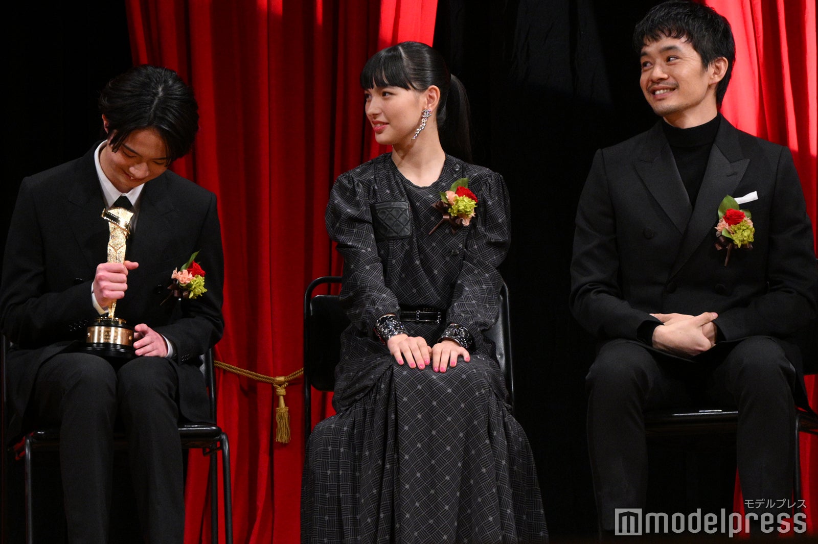 越山敬達、中西希亜良、池松壮亮（C）モデルプレス