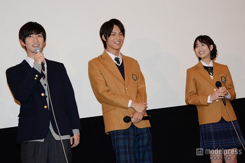 （左から）千葉雄大、中川大志、森川葵