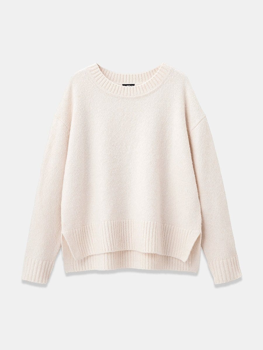 PLSTのスパンコールミックスセーター