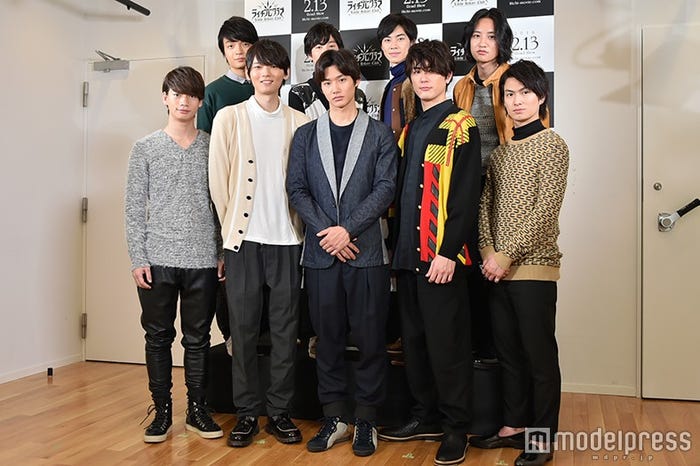 (下段左から)池田純矢、古川雄輝、野村周平、間宮祥太朗、松田凌(上段左から)岡山天音、柾木玲弥、戸塚純貴、藤原季節(C)モデルプレス