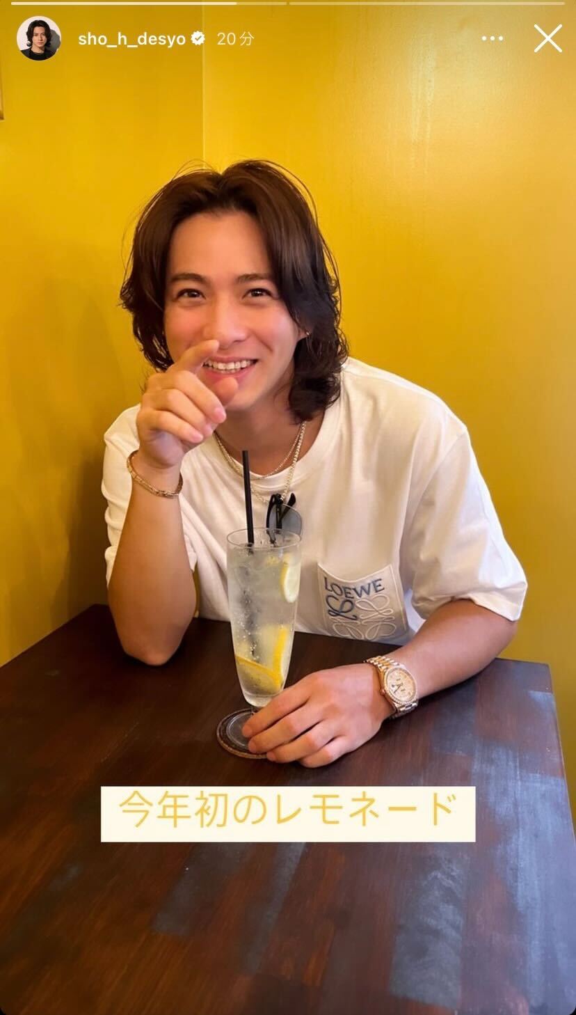 平野紫耀／平野紫耀Instagramストーリーズより