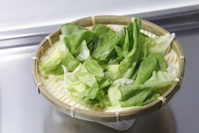 ダイソー　竹浅ざる　盛り付け