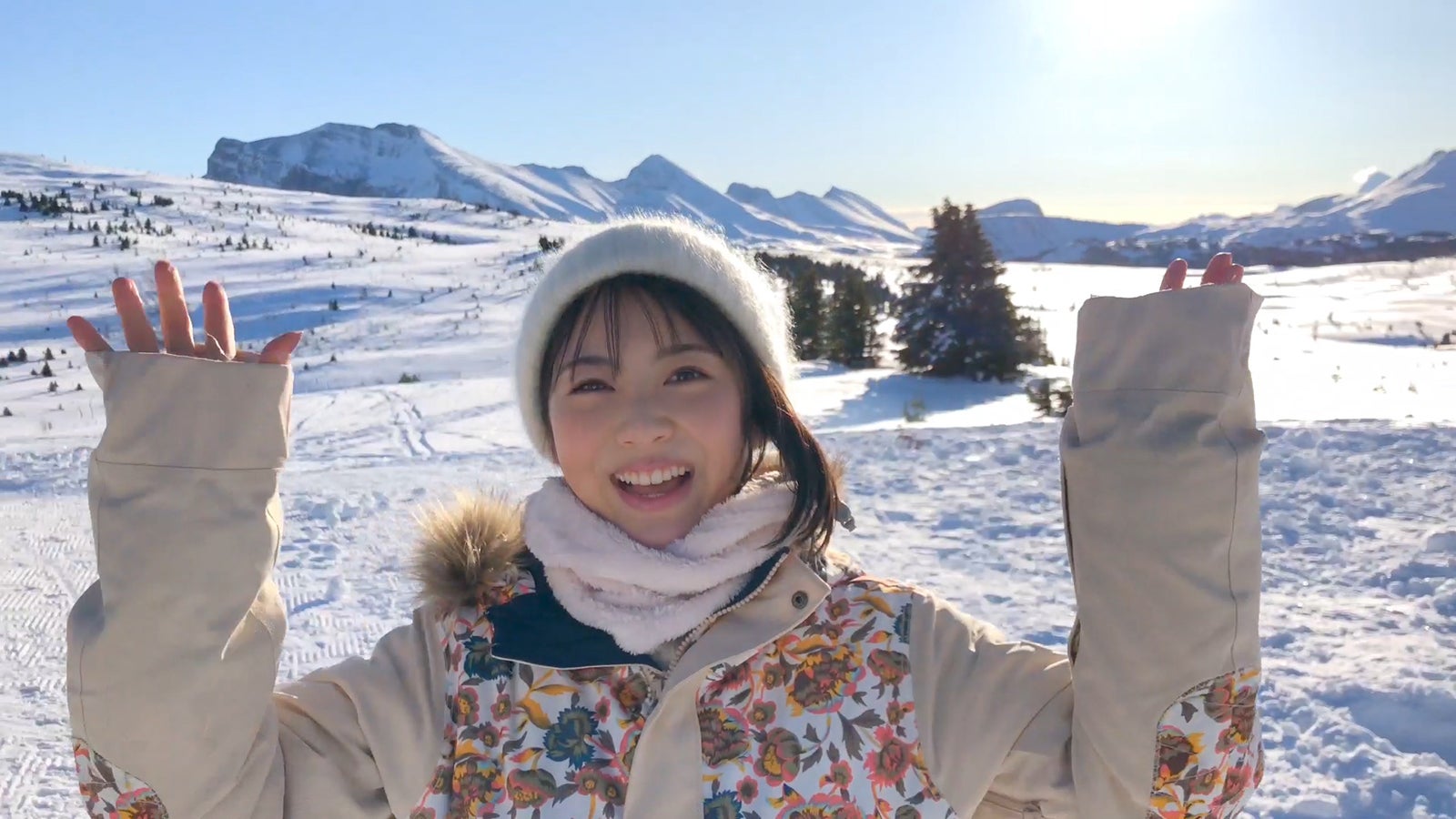 浜辺美波／2019年度「JR SKISKI」CMより（提供写真）