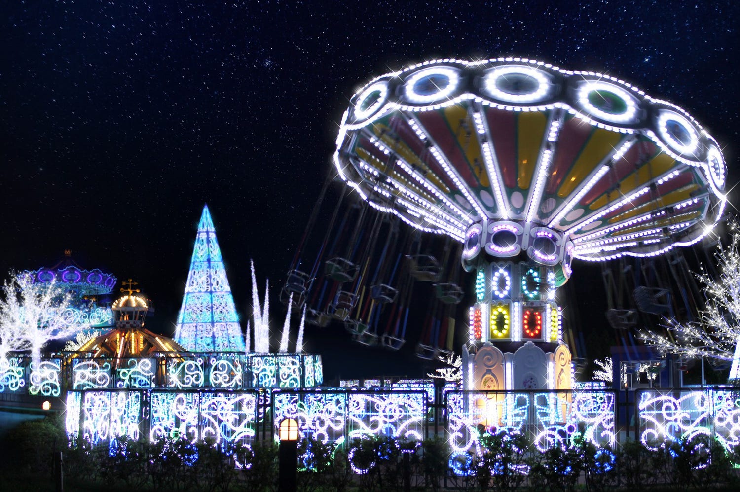 ラグナシアで冬季イルミネーション「LAGUNA Xmas」初のクリスマスマーケットやマッピングショーも