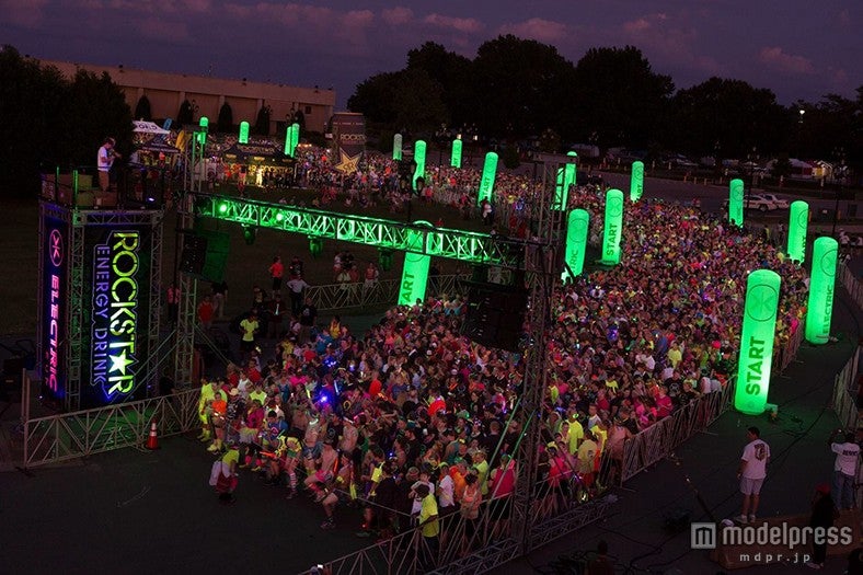 エレクトリックランの様子／Electric Run Japan Facebookより