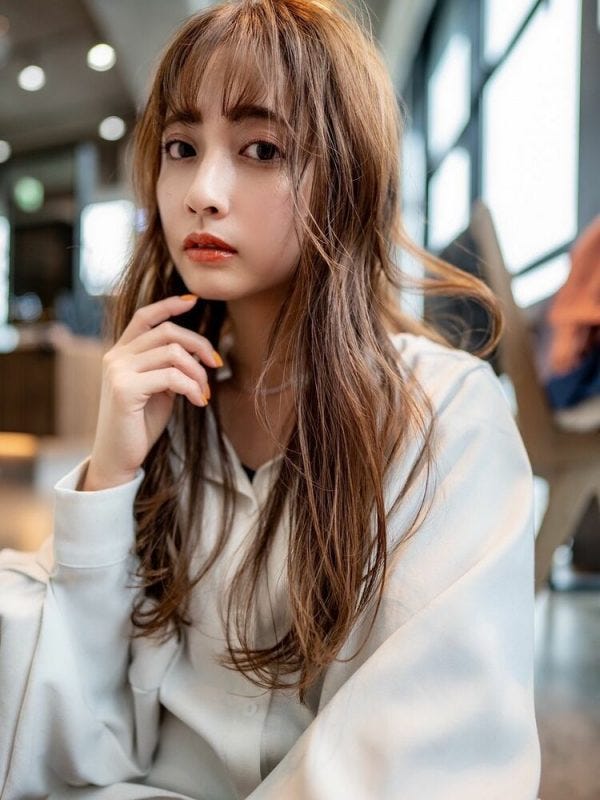 大人可愛い前髪の作り方教えます 自分に似合うスタイルが分かるヘアカタログ モデルプレス