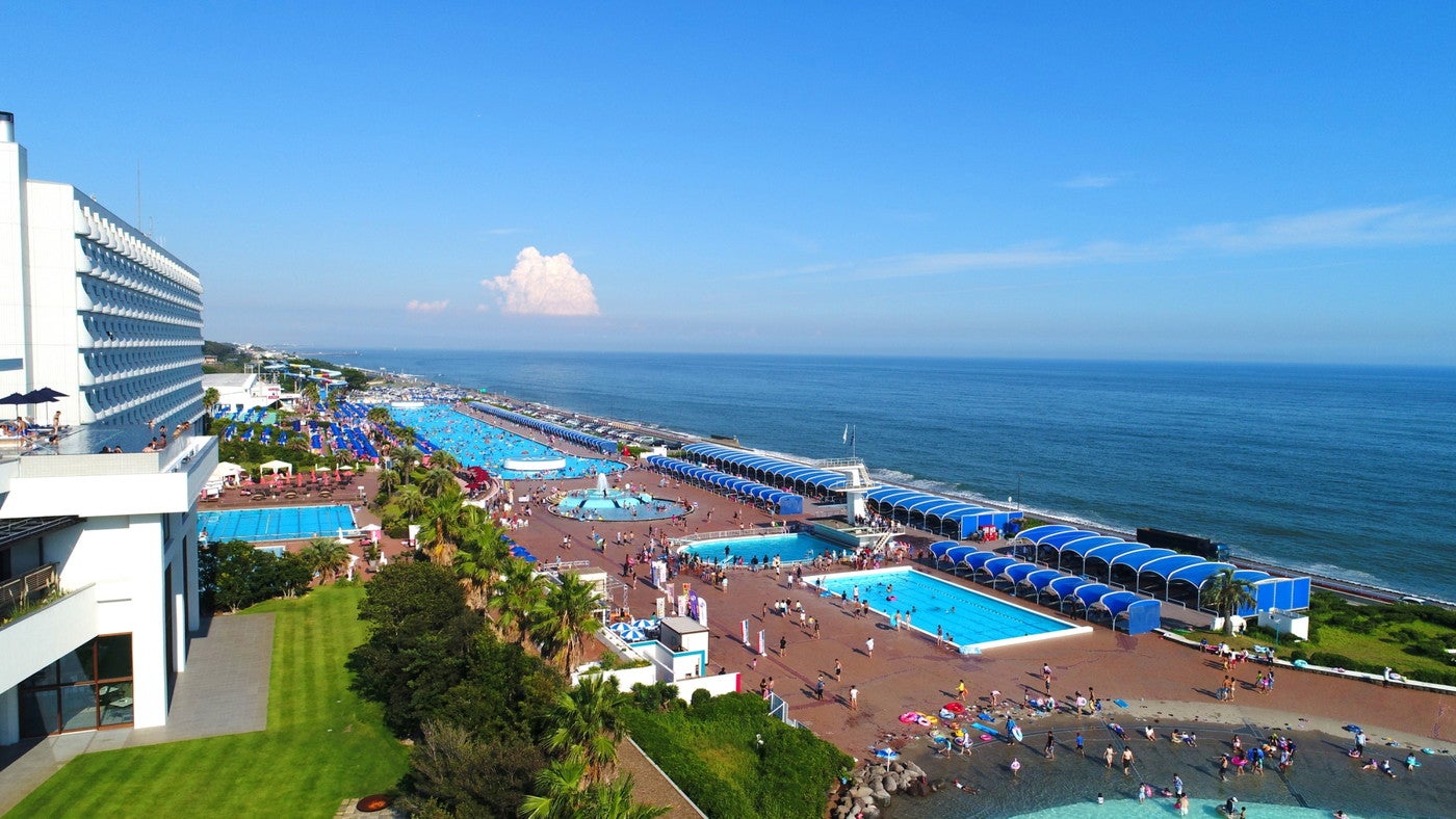 大磯ロングビーチ、屋外プール9月11日までオープン 新サウナ＆BBQエリアも誕生