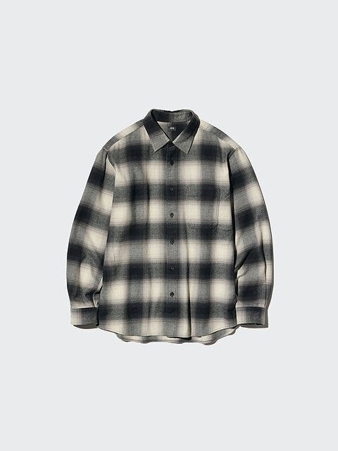 ユニクロ フランネルチェックシャツ ユニクロのフランネルチェックシャツ
