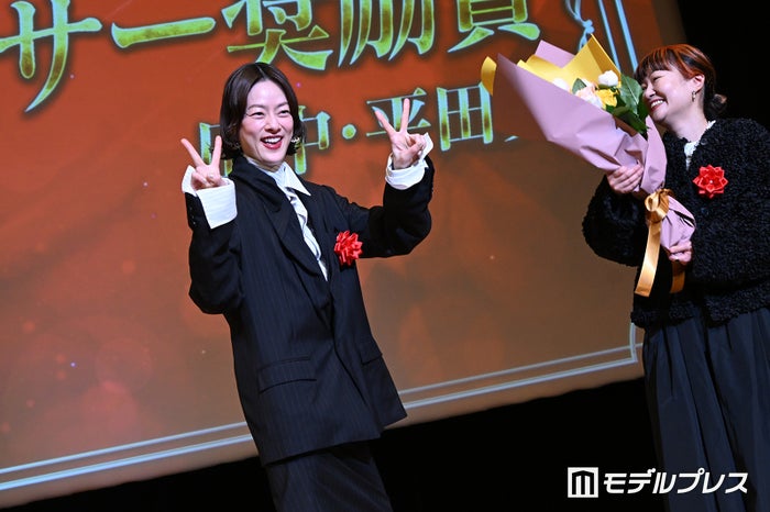 市川実日子「ホットスポット」プロデューサー祝福でピース “撮影はMAX10時間”現場のルール明かす【2026年エランドール賞】