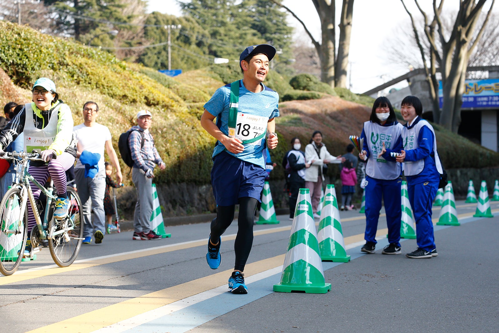 パラ駅伝の様子（提供写真）