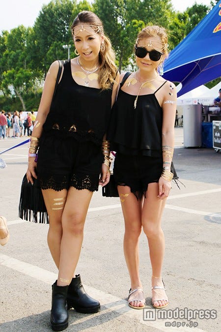 おそろいでボヘミアンスタイル