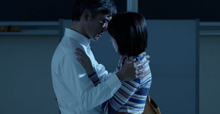 渡部篤郎、飯豊まりえ/「パパ活」第6話より(C)エイベックス通信放送/フジテレビジョン