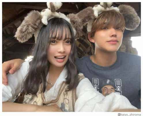 「今日好き」“るるたい”カップル、お揃いカチューシャでユニバデート満喫「可愛すぎる」「大好き」の声