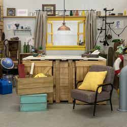 スンスンとノンノンの秘密基地を再現したミニチュア(C)PUPPET SUNSUN/PS committee