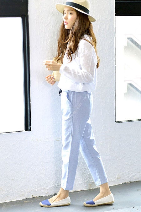 大人かわいいストライプパンツ「coca」2,690円（税込）