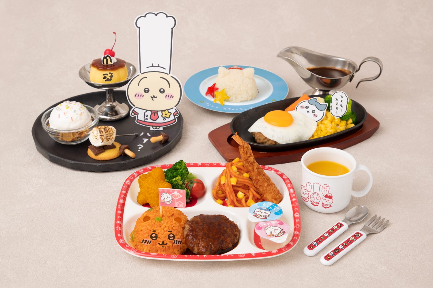 池袋パルコに「ちいかわレストラン」大人も頼めるお子様ランチやハンバーグなど“ファミレス”メニュー充実