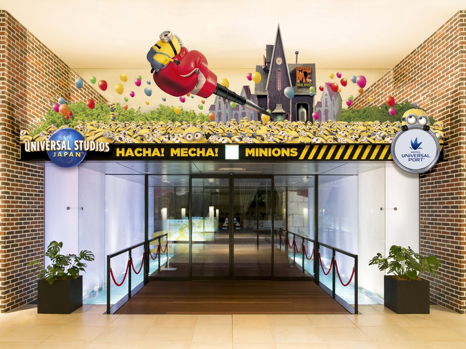 ミニオンたちが大あばれ中！（イメージ）／画像提供：ホテル ユニバーサル ポート