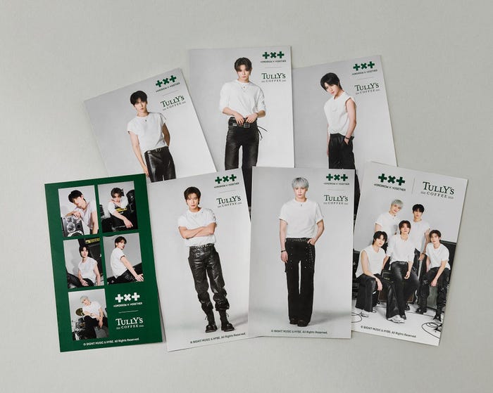 「TOMORROW X TOGETHER ステッカーセット」900円/(C)BIGHIT MUSIC & HYBE. All Rights Reserved.